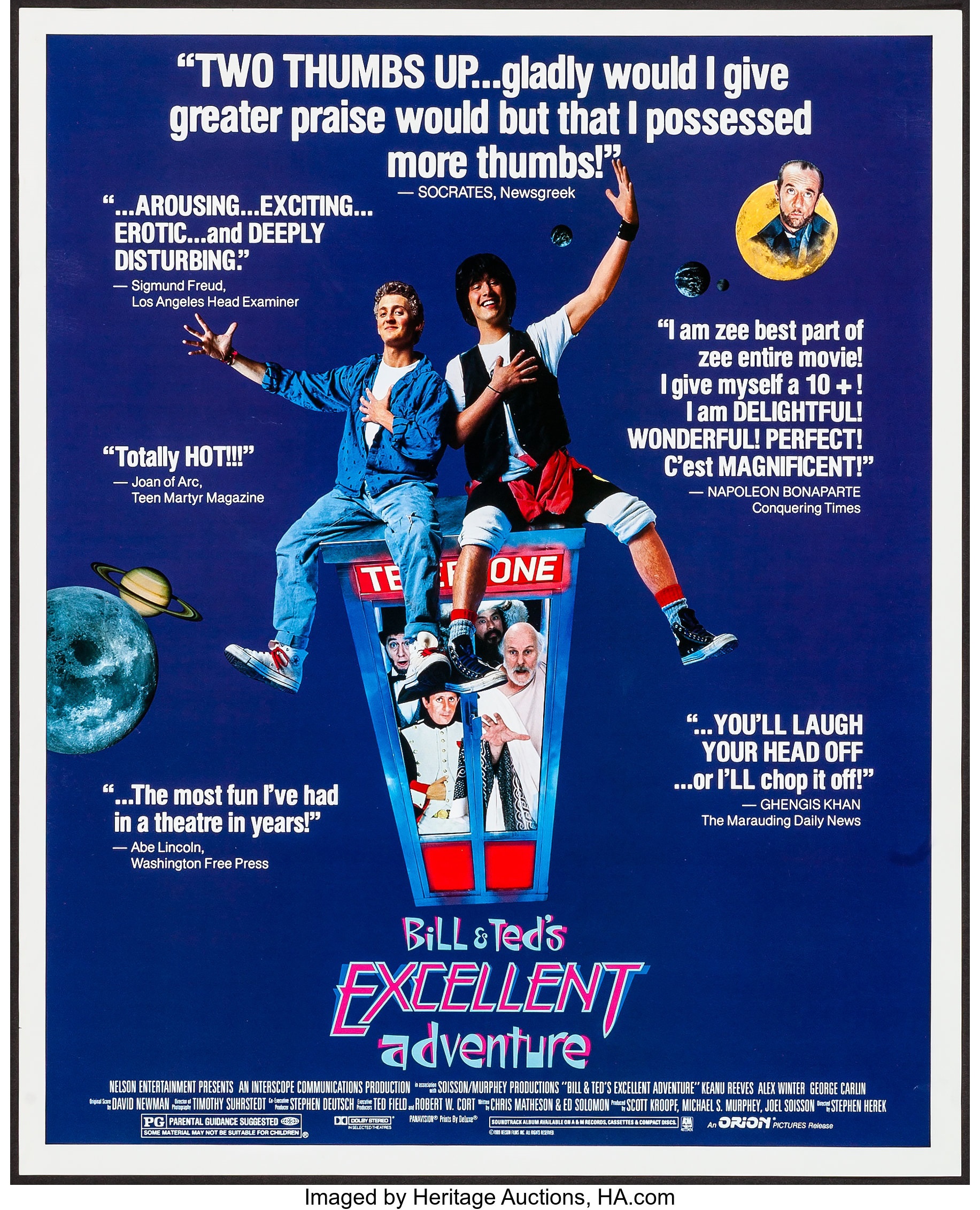 Bill and Teds Excellent Adventure movie poster